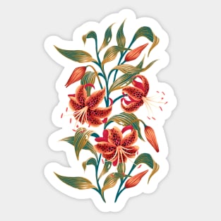 Tiger Lily - Orange Mint Sticker